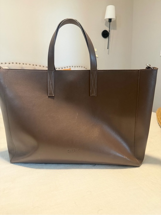 Calpak Handbags - CALPAK leather laptop tote in espresso